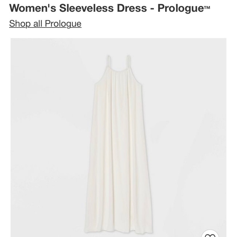 Women’s Sleeveless Dress Prologue Cream XS